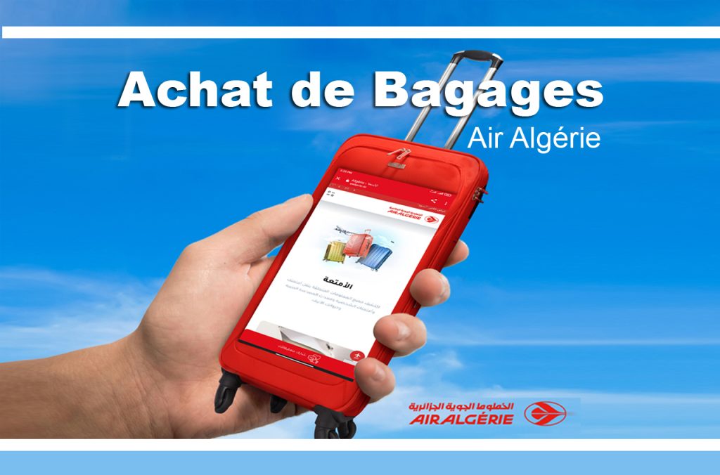 Achat de bagages supplémentaires chez Air Algérie