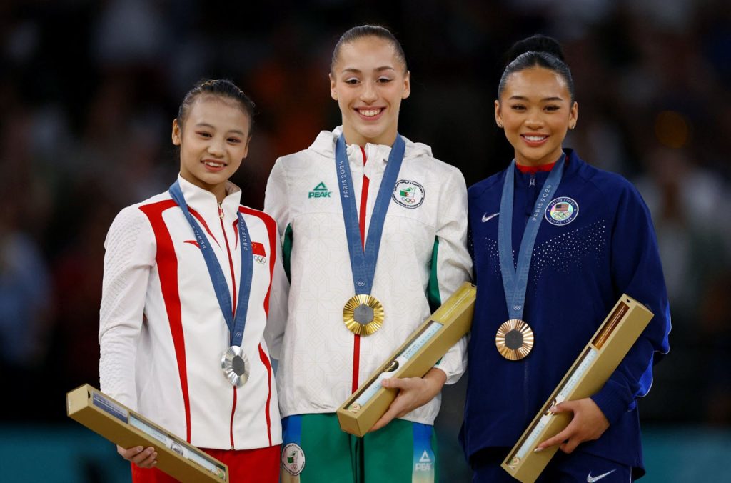 Kaylia Nemour médaille d’or en gymnastique