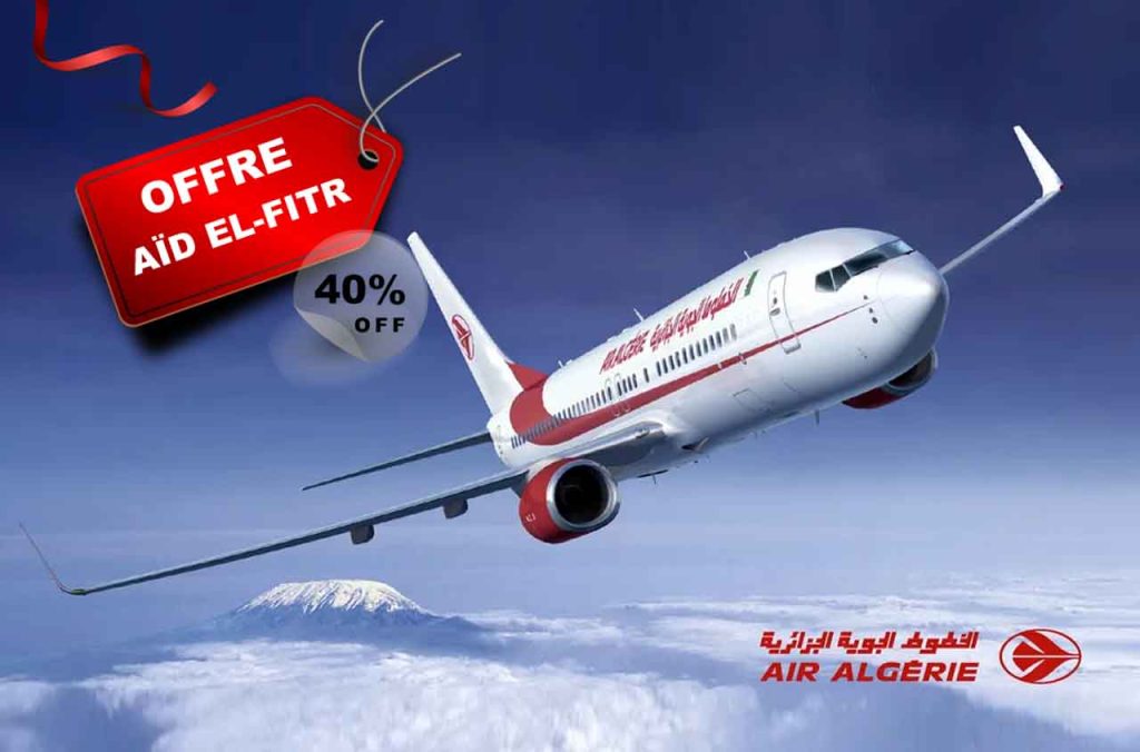 Promo Air Algérie pour l'Aïd El-Fitr 2025 : 40 % de réduction sur les Vols Internationaux