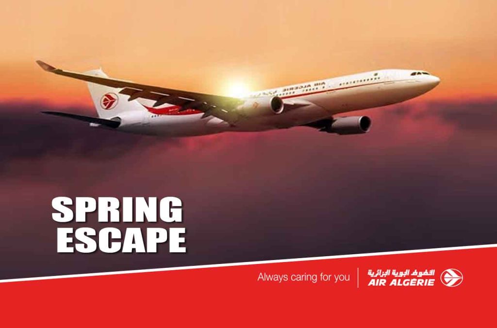 Promo Spring Escape Air Algérie : des billets à prix cassés vers l’Europe, le Canada et le Moyen-Orient