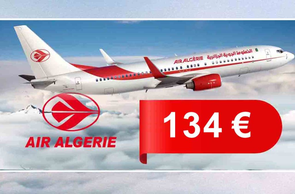 Vols France-Algérie à partir de 104  € avec Air Algérie