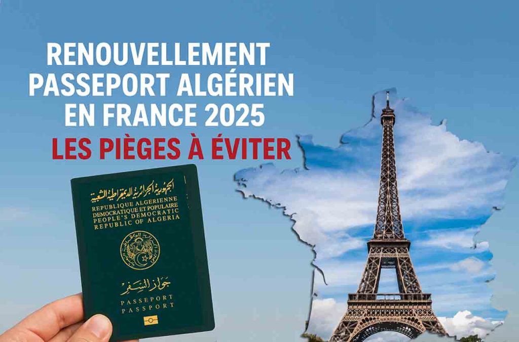 Renouvellement passeport algérien en France 2025 : les pièges a éviter