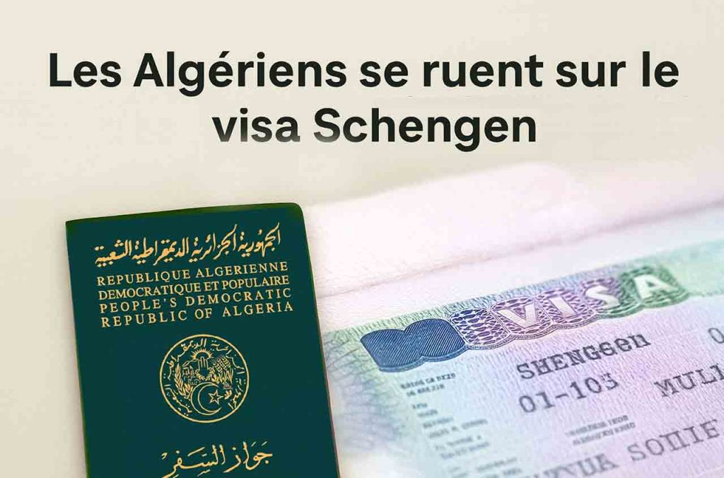 Les Algériens se ruent sur le visa Schengen : une demande record en 2024