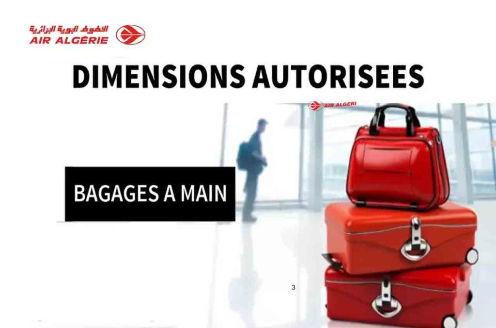 Bagage cabine Air Algérie 2026 : règles, dimensions et frais en cas de dépassement