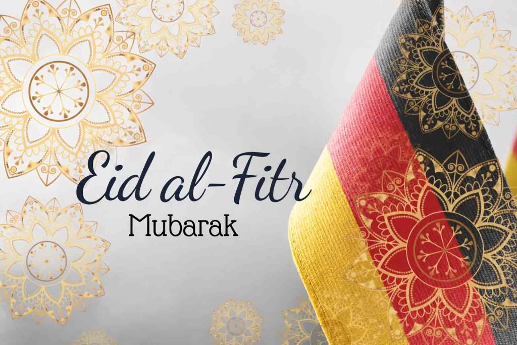 Eid al-Fitr avec motifs dorés