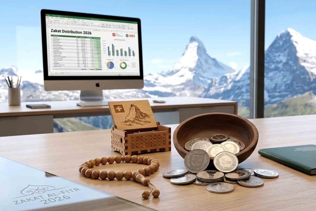 Zakat al-Fitr 2026 en Suisse : Montant en CHF, fiscalité et vie de la diaspora
